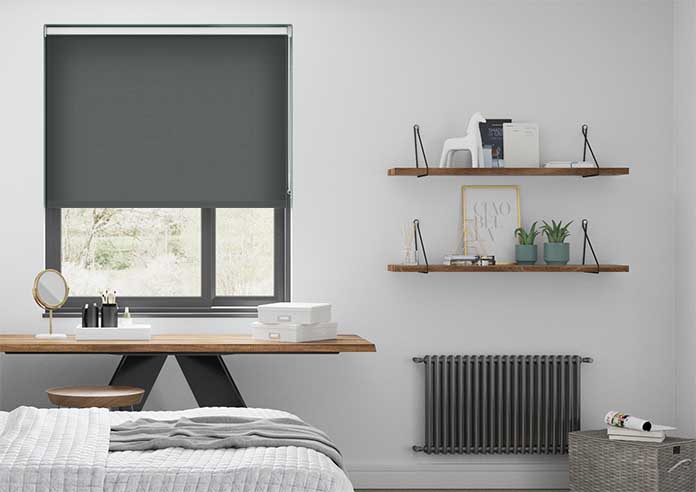 Opus (Blackout), Iron Ore - Motorised Roller Blind - Image 3